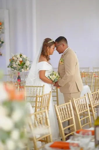 Photo de mariage, échange de vœux